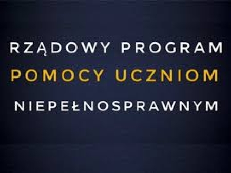 Rządowy program pomocy uczniom niepełnosprawnym w formie dofinansowania zakupu podręcznikó