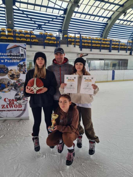 Wygrana w mistrzostwach powiatu wodzisławskiego w łyżwiarstwie